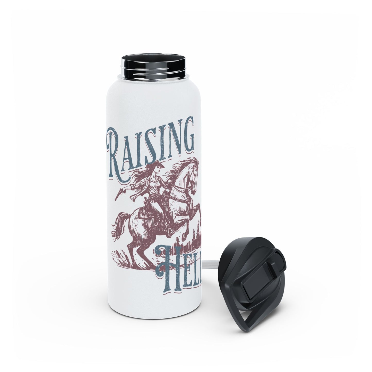 Raising Hell - Stainless Steel Water Bottle, Standard Lid