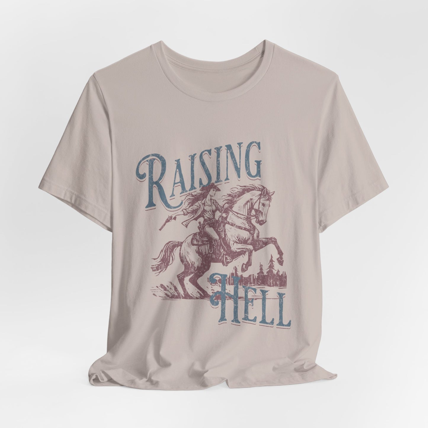 Raising Hell Cowgirl - Unisex Jersey Short Sleeve Tee