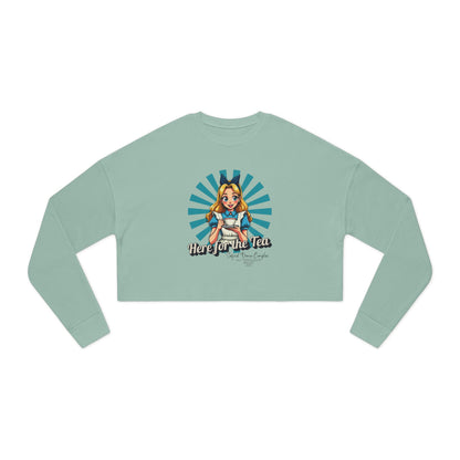 Here for the Tea - Women's Cropped Sweatshirt