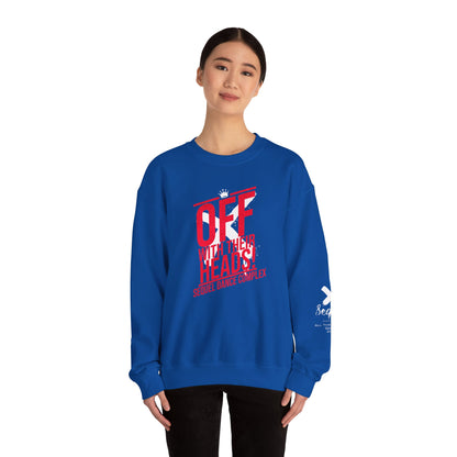 Off With Their Heads Sweatshirt - Front Print - Unisex Heavy Blend™ Crewneck Sweatshirt