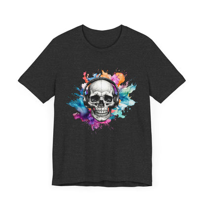 Skull Headphones Tee Express Delivery available