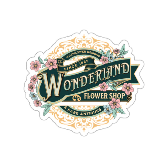 Wonderland Flower Shop Kiss-Cut Stickers