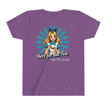 Here for the Tea Back Imprint with small left chest logo-- Youth Short Sleeve Tee