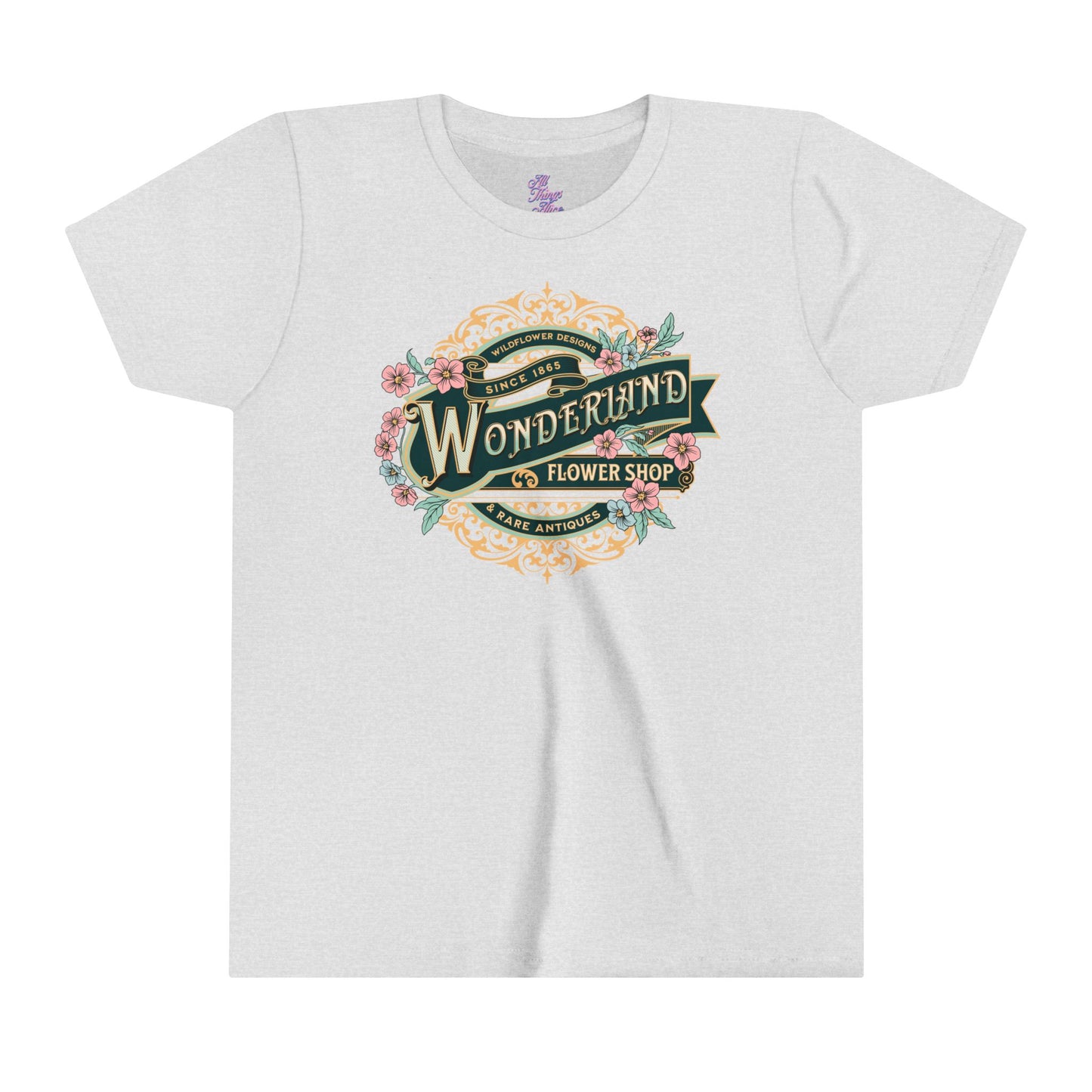 Wonderland Flower Shop - Youth Short Sleeve Tee