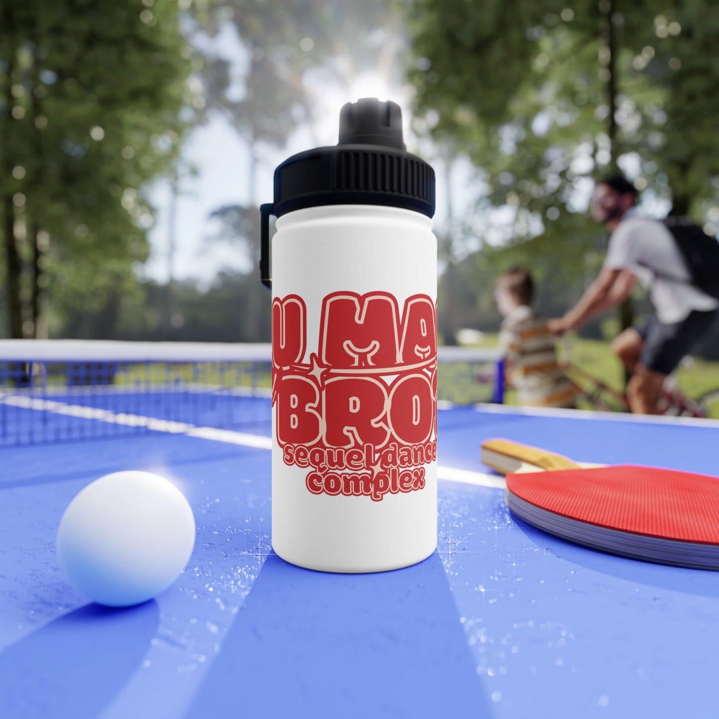 U Mad Bro? - Stainless Steel Water Bottle, Sports Lid