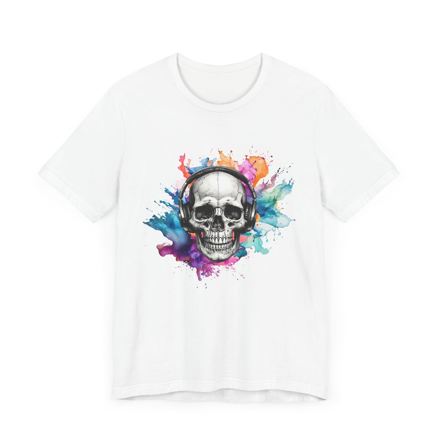 Skull Headphones Tee Express Delivery available