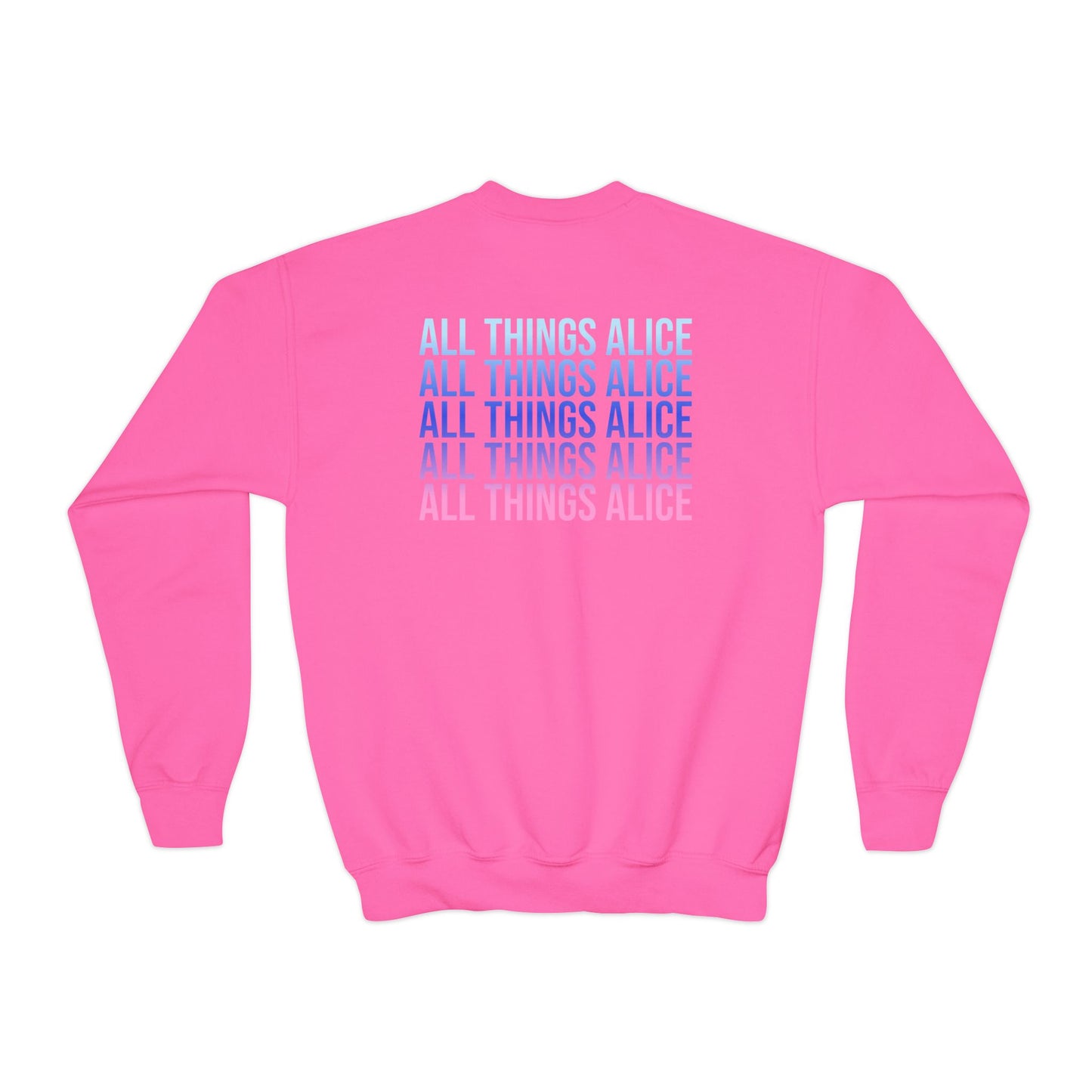 Bubblegum Queen Youth Crewneck Sweatshirt