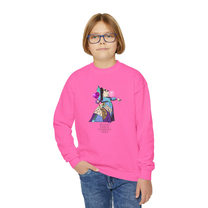 Bubblegum Queen Youth Crewneck Sweatshirt