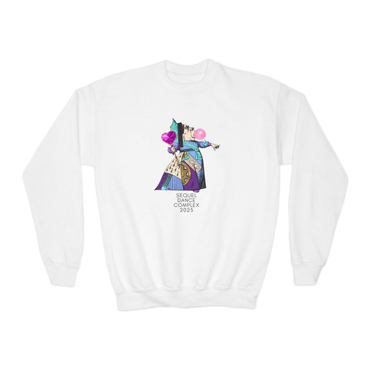 Bubblegum Queen Youth Crewneck Sweatshirt