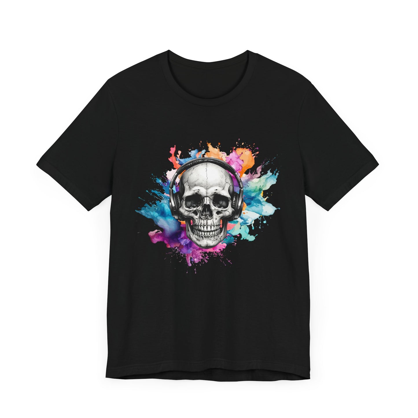 Skull Headphones Tee Express Delivery available