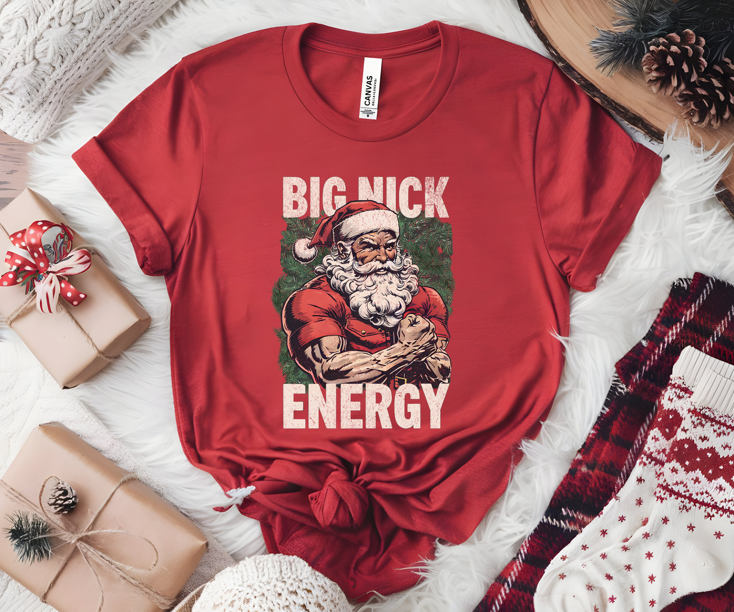 Big Nick Energy Santa Shirt