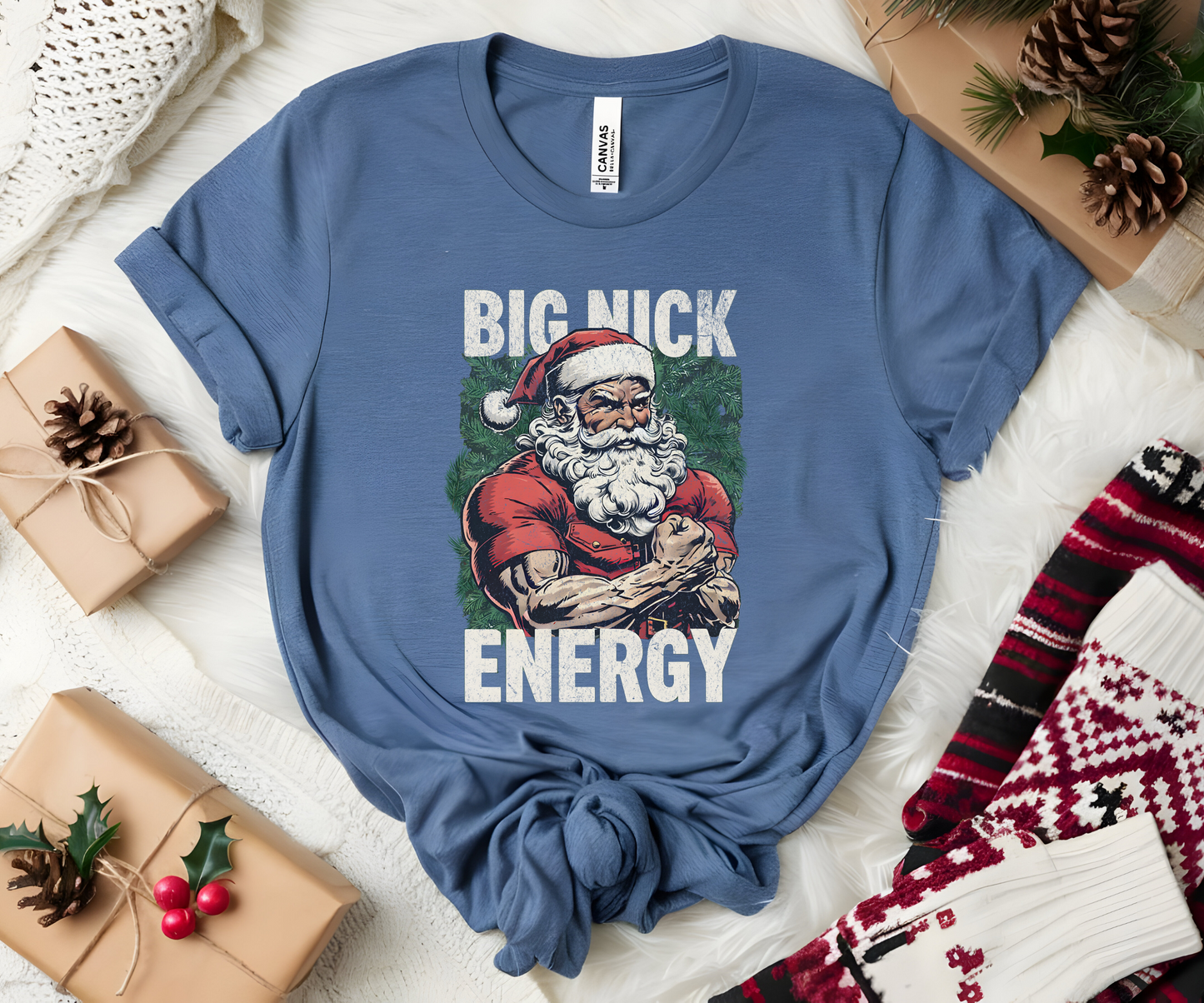 Big Nick Energy Santa Shirt