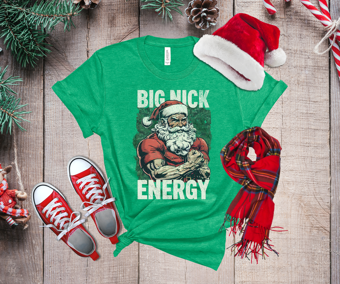 Big Nick Energy Santa Shirt